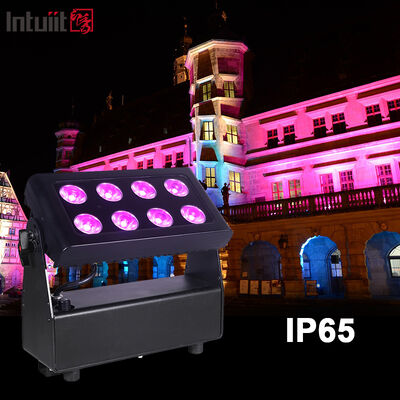 Luz LED 8x15W RGBW para Lavado de Paredes, Villa Hotel, Fachada Exterior, Iluminación de Edificios, Decoración de Paisajes de Jardín para Exteriores