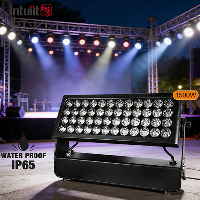 Foco LED RGBW para exteriores, 1500W, impermeable, lavador de pared LED de alta potencia para DJ