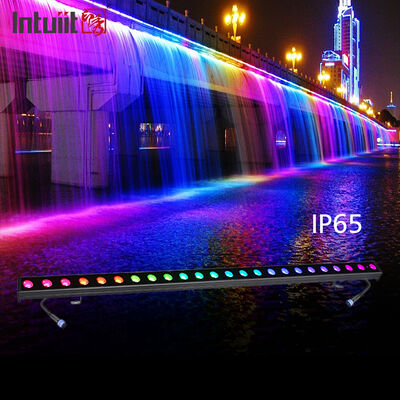 Foco lineal para pared 24*2W Aluminio RGBW DMX IP65 Impermeable para iluminación de iglesias, escenarios y exteriores