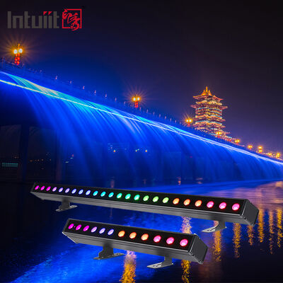 Barra de luz LED impermeable 12/24x2W RGBW 4 en 1 IP65 Aluminio DMX512