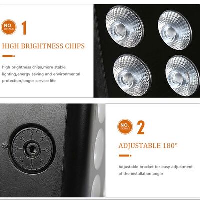 Luz de inundación LED profesional IP65 a prueba de agua 15x5W RGBW 4 en 1 Luz de paisaje exterior de aluminio Arquitectónica de lavado de luz