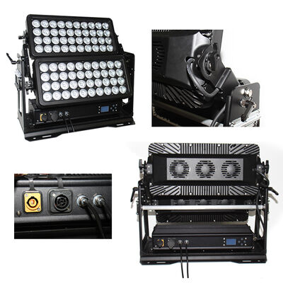 Factory Wholesale 800W LED Flood Light Outdoor IP65 80x10W RGBW 4in1 Stage Wash Light Projector for City Beautification Facade Project