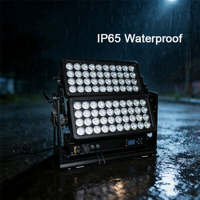 IP65 profesional para exteriores 800W RGBW 4 en 1 Lavadora de paredes LED de doble capa Paisaje Arquitectónico Lavadora de luz para color de ciudad