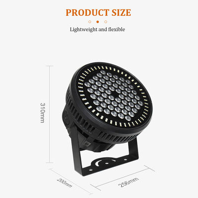 60 * 12W RGBW 4in1 IP65 LED exterior PAR puede iluminar el conjunto DMX512 Luz de lavado de escenario para la fachada del edificio de eventos de bodas