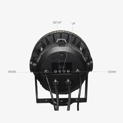 60 * 12W RGBW 4in1 IP65 LED exterior PAR puede iluminar el conjunto DMX512 Luz de lavado de escenario para la fachada del edificio de eventos de bodas