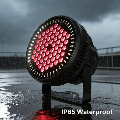 60 * 12W RGBW 4in1 IP65 LED exterior PAR puede iluminar el conjunto DMX512 Luz de lavado de escenario para la fachada del edificio de eventos de bodas