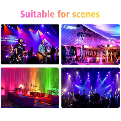 60 * 12W RGBW 4in1 IP65 LED exterior PAR puede iluminar el conjunto DMX512 Luz de lavado de escenario para la fachada del edificio de eventos de bodas