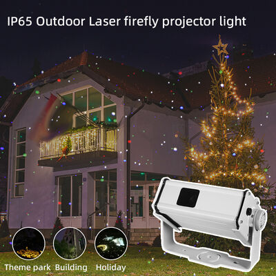 Profesional IP65 impermeable 13W RGB luz láser de jardín proyector de estrella luciérnaga para paisaje navideño fiesta de vacaciones decoración al aire libre