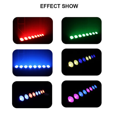 8*15W RGB Led Lights Bar Bar Dj Strobe Partida de luces Bar 3 en 1 Lavadora de paredes Luz interior con control DMX AutoPlay para la iglesia Navidad baile de boda
