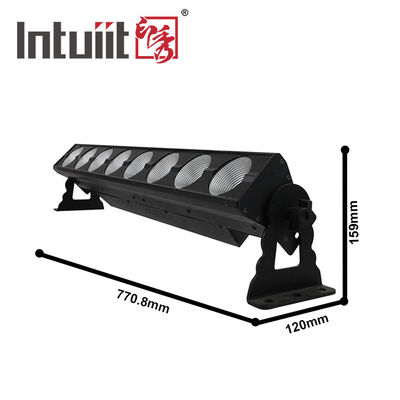 8*15W RGB Led Lights Bar Bar Dj Strobe Partida de luces Bar 3 en 1 Lavadora de paredes Luz interior con control DMX AutoPlay para la iglesia Navidad baile de boda