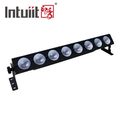8*15W RGB Led Lights Bar Bar Dj Strobe Partida de luces Bar 3 en 1 Lavadora de paredes Luz interior con control DMX AutoPlay para la iglesia Navidad baile de boda