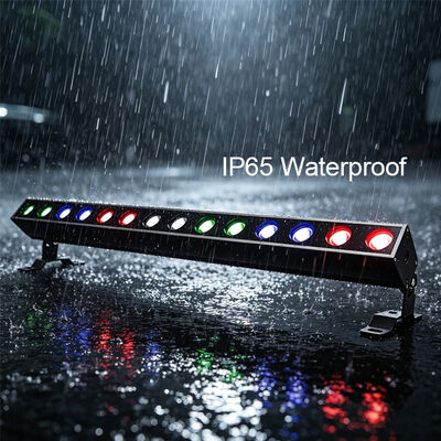 140W RGBW 4 en 1 IP65 Inodoro LED lineal Lavadora de paredes 14x10W DMX512/RDM Iluminación de edificios de color de la ciudad
