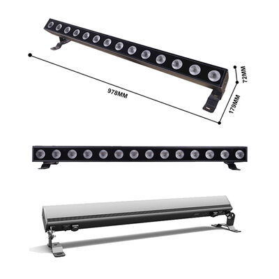 140W RGBW 4 en 1 IP65 Inodoro LED lineal Lavadora de paredes 14x10W DMX512/RDM Iluminación de edificios de color de la ciudad