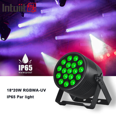 Foco LED RGBAW UV IP65 de 18x20W, Foco LED impermeable