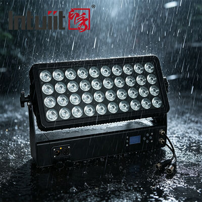 Luz LED profesional para escenario al aire libre, 400W, RGBW 4 en 1, 40x10W, IP65, luz de inundación DMX512, luz de lavado para conciertos, eventos, festivales y espectáculos