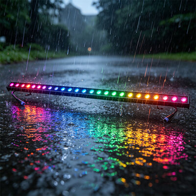 Luz de lavadora de pared LED RGBW Dmx 2x24W para aplicaciones al aire libre