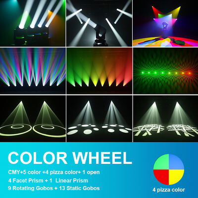 CMY 280W LED Moving Head 3-en-1 Beam Spot Wash Hybrid Luz de escenario para escenario profesional Fiesta de bodas