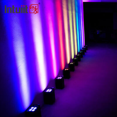 IP54 profesional inalámbrico DMX Batería LED Par luz 4 * 12W RGBW 4-en-1 - Control remoto de la boda de iluminación