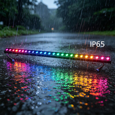 2x24W RGBW 4 en 1 IP65 Lavadora de Pared LED Lineal para Exteriores — Luz de Lavado Impermeable DMX512 para Edificios, Puentes y Paisajes
