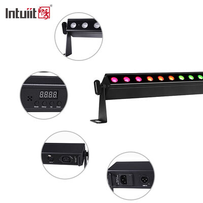 Iluminación de la pared LED para interiores 24x2W RGBW DMX512 Sonido Iluminación de la barra de escenario activa IP20 Luz de lavado lineal para decoración interior arquitectónica