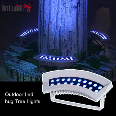 Luz de inundación LED de paisaje profesional de 36W RGBW IP65 Iluminación al aire libre de árboles para proyectos de arquitectura de parques