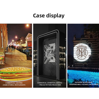 Proyector de logotipos de publicidad exterior Gobo 60W LED IP65 impermeable para hotel, restaurante, tienda, edificio