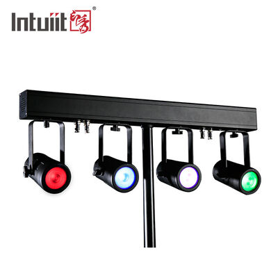 4x20W RGBW Kit de iluminación LED PAR 4 en 1 ️ Sistema de lavado de escenario DMX512 de luz estrecha de 4.5 ° para bodas, DJs y eventos