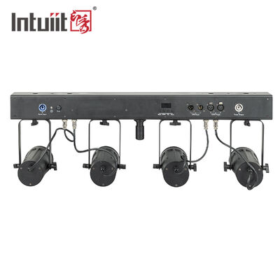 4x20W RGBW Kit de iluminación LED PAR 4 en 1 ️ Sistema de lavado de escenario DMX512 de luz estrecha de 4.5 ° para bodas, DJs y eventos
