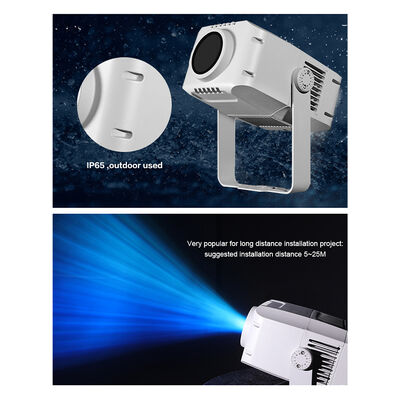 Proyector de Logo de 100W — Proyección de Patrón Personalizado IP65 DMX512 para Exteriores para Publicidad, Edificios y Eventos