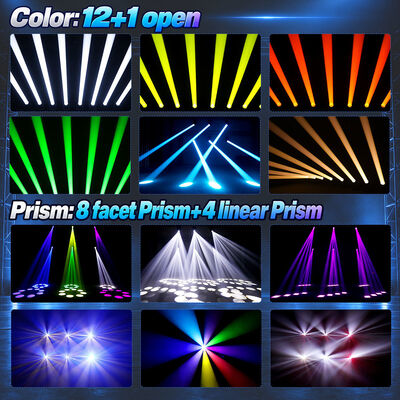 Disco Light 150W Moving Head Beam Stage Effect Lighting DMX Sound Mode for DJ Disco Wedding Concert Events Shows Bar Party