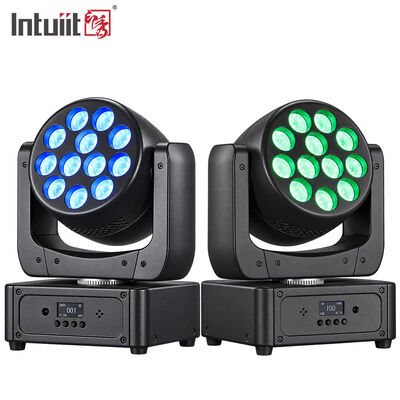 12x8w Rgbw Led Moving Head Wash Dmx Dj Portable Stage Lights for Events