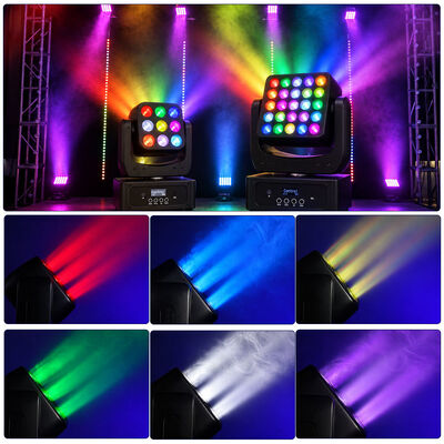 9x8W Portable Mini Led Rgbw Dj Party Lights Moving Head Dmx Stage Lights