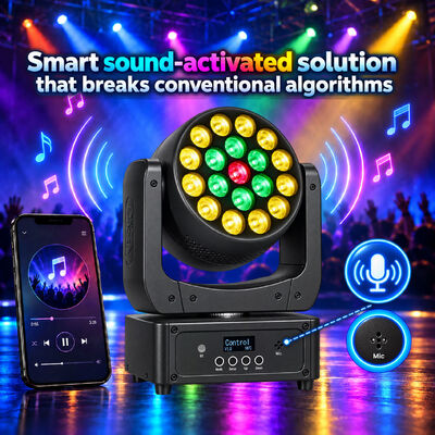 19x8w Rgbw 4in1 Moving Head Wash Light DJ Disco Led Luminarias de escenario