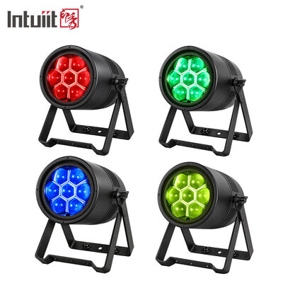 IP65 Waterproof Bee Eye 4 to 41 Degree Zoom Parcan 7x40W RGBL 4IN1 LED Wash Stage Par Light with LED Ring