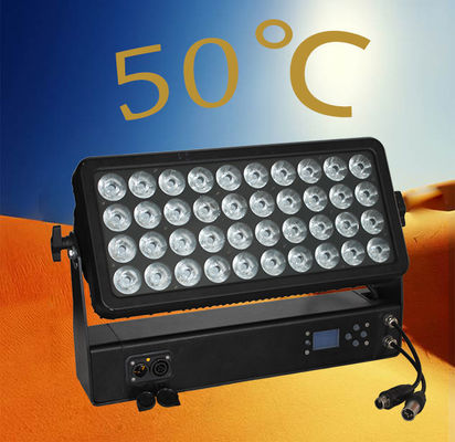 Lámpara de lavado de pared LED de 400W RGBW 4in1 de aleación de aluminio IP65 DMX512