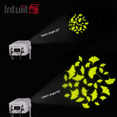 Proyector de logotipo personalizado de 100W LED a prueba de agua para exteriores Imagen rotativa de luz Proyector de publicidad Gobo personalizado