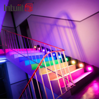 luces con pilas de la etapa de la boda del disco de 100V LED Uplight WIFI Dmx