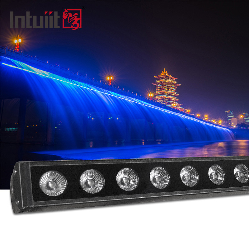 La prenda impermeable 16x5w Rgbw 4in1 del arreglo para requisitos particulares de la fábrica llevó las luces al aire libre de la barra de la lavadora de la pared para Footlight del funcionamiento de la etapa
