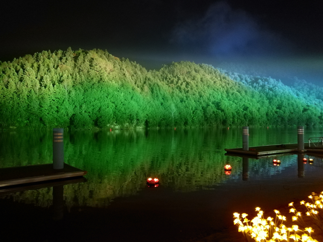 Proyecto de iluminación de Wuyishan ip65 Led Flood Light 400w Rgbw Color Wall Washer Led Stage Building Garden Light