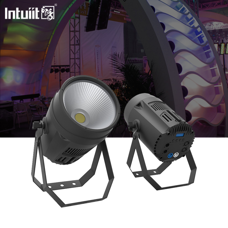 200W COB LED Par Light Frío Blanco 4 en 1 Strobe Luz de escenario Control DMX DJ Disco Equipo Iluminación de escenario