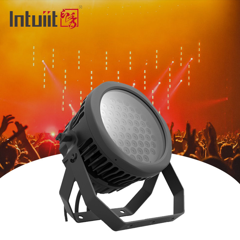 54 LEDs Par Light Inodoro IP65 Calificado al aire libre 54 * 3w RGBW 4in1 Luz de escenario DMX512