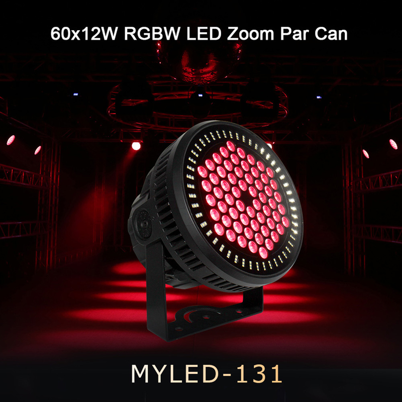 Iluminación exterior de arquitectura 60 PCS X 12W RGBW 4 en 1 luz LED impermeable IP65