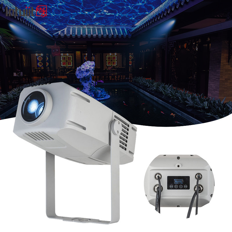 IP65 a prueba de agua 400w Gobo proyector de luz logotipo personalizado Gobo de rotación de luz para el pasillo escaleras edificios luz publicitaria