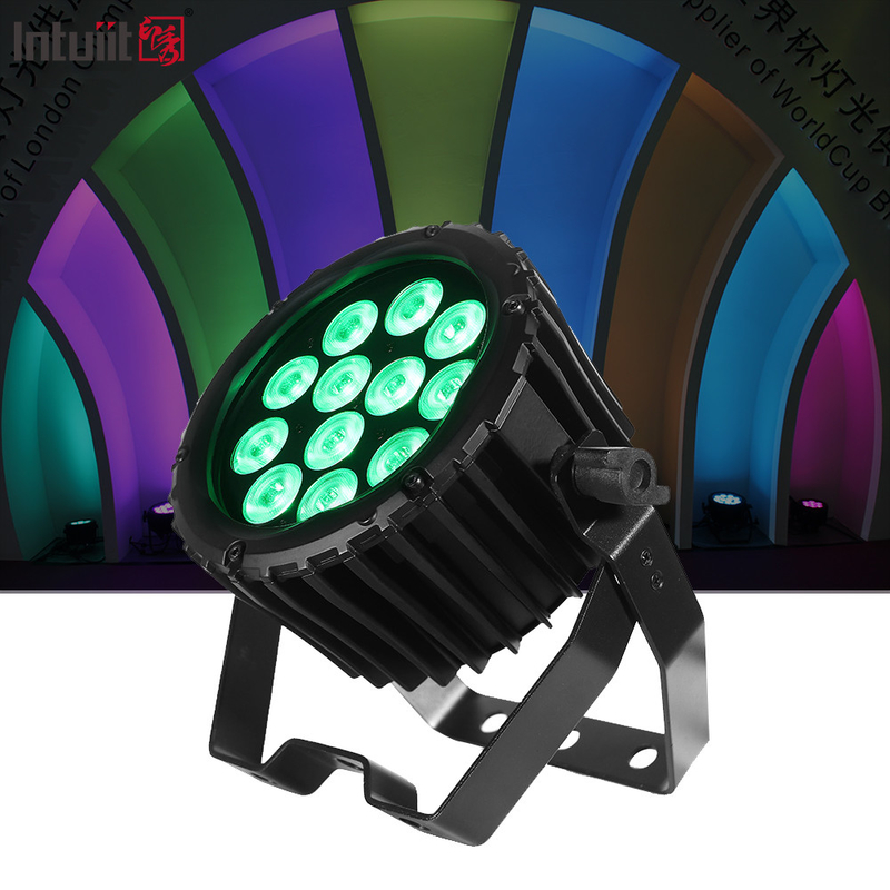 LED Par 12x3W RGBW Color completo 4IN1 RGBW 4IN1 Par de fiesta luz LED Par plano de lavadora de pared
