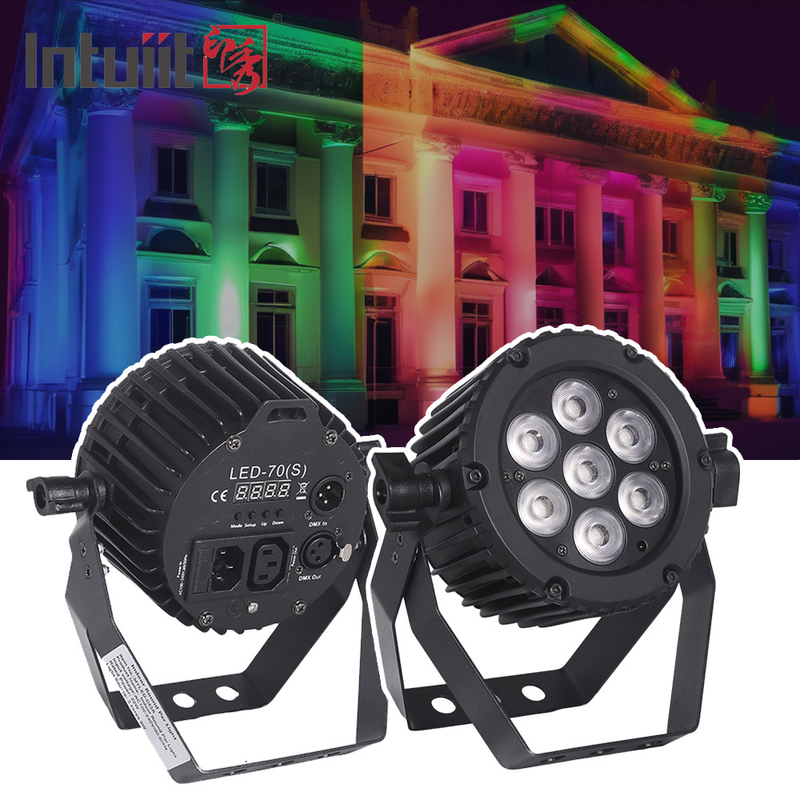 22W Aluminio LED Par luces DMX 512 Club de fiestas Disco Iluminación RGBW 3in1 LED Par puede luces de escenario