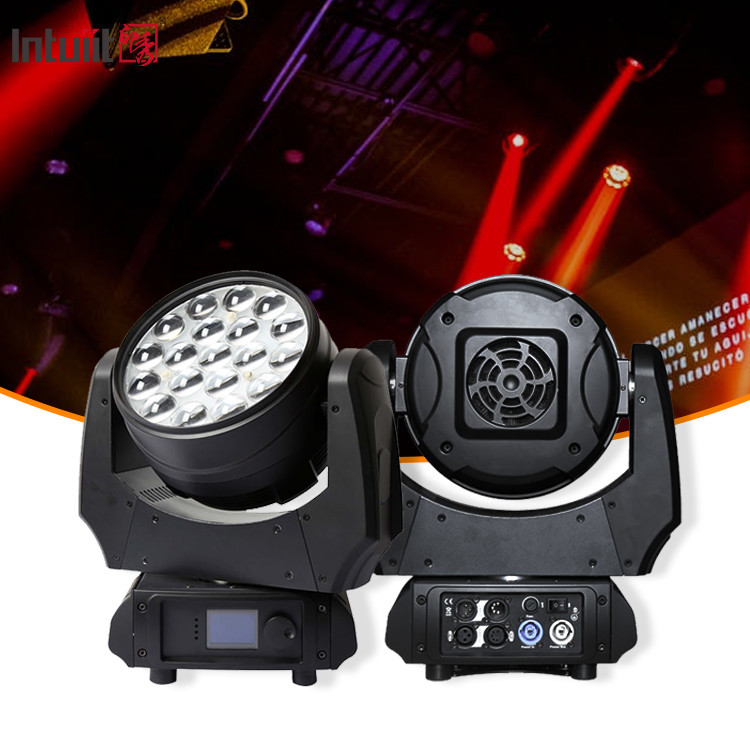 Luces de cabeza móvil LED Lavar Zoom 19X10W RGBW 4 en 1 LED Zoom Lavar cabeza móvil DJ luz de escenario de discoteca