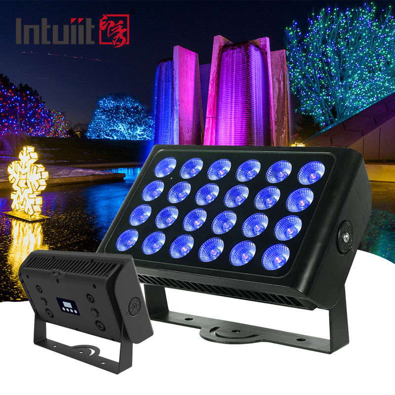 Venta caliente 24pcs 160w LED RGBW 4 en 1 luz de color de la ciudad lavado zoom para el club nocturno al aire libre fiesta de escenario concierto de bodas