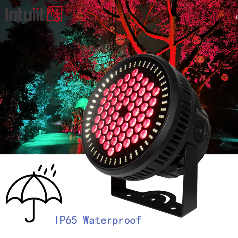 60*12W RGBW 4in1 IP65 Iluminación de escenario DJ al aire libre Inodoro DMX LED Par Light para Eventos Iluminación de conciertos