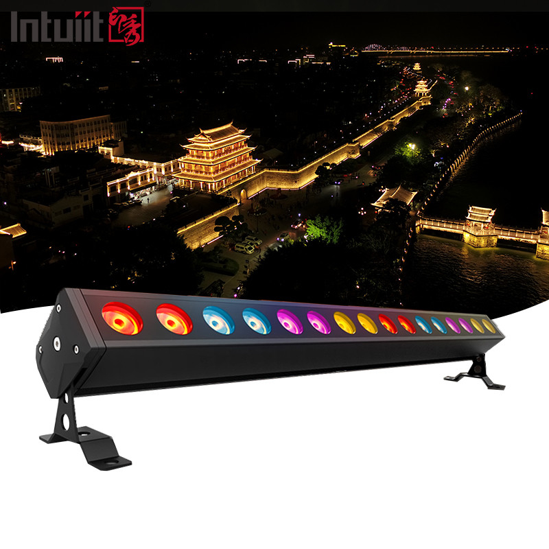 Alquiler de aluminio de alta calidad exterior impermeable IP65 16x5w LED Lavadora de paredes luz lineal