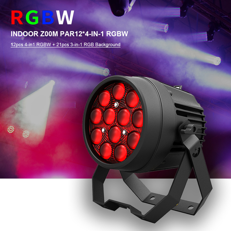 12x10W Potentes luces de discoteca DMX 512 Sonido activado LED Par puede luces de escenario